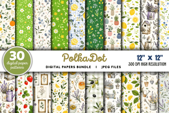 Download Polka Dot Digital Paper Bundle - Premium Resources