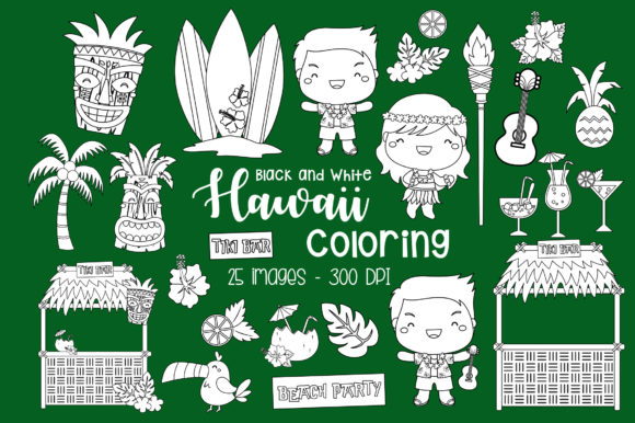 Download Black and White Hawaii Luau Culture - Luau Collection