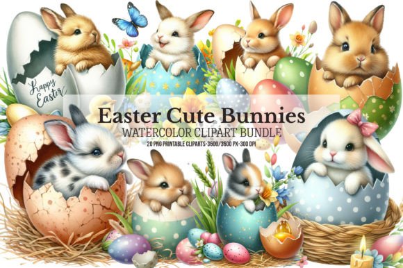 Download Easter Cute Bunnies Sublimation - Premium Resources