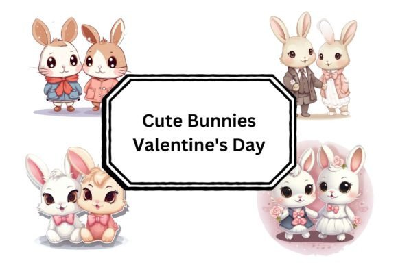 Download Cute Bunnies Valentine's Day - Premium Bundle